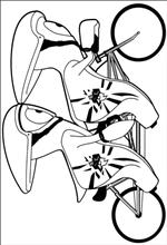 coloring page cycling